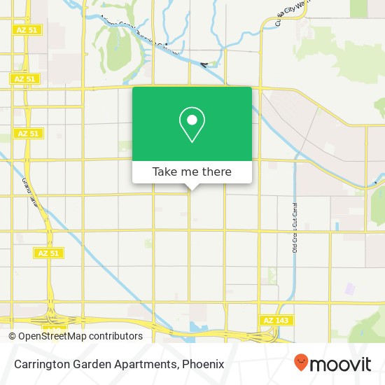 Mapa de Carrington Garden Apartments