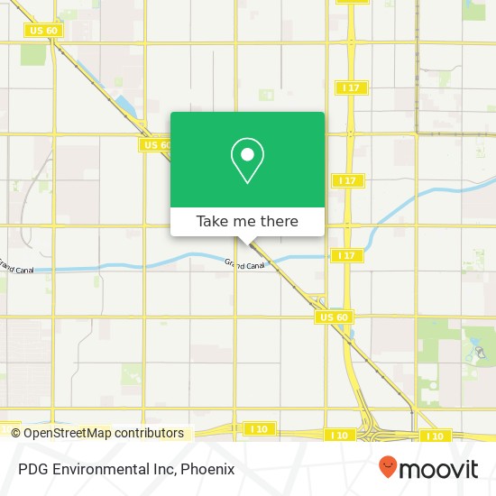 PDG Environmental Inc map