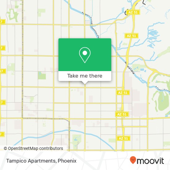 Tampico Apartments map