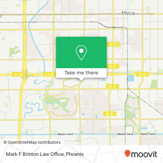 Mark F Brinton Law Office map