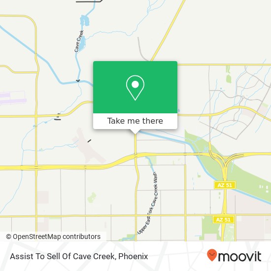 Assist To Sell Of Cave Creek map