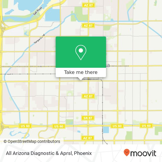 Mapa de All Arizona Diagnostic & Aprsl