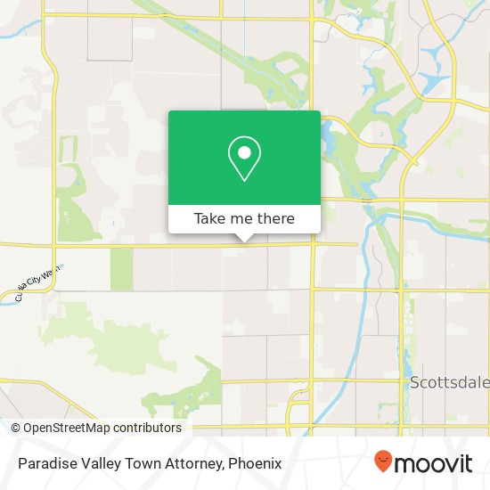 Mapa de Paradise Valley Town Attorney