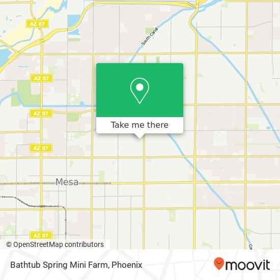 Mapa de Bathtub Spring Mini Farm