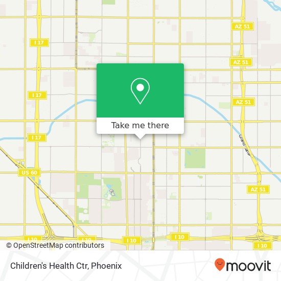 Children's Health Ctr map