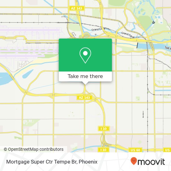 Mortgage Super Ctr Tempe Br map