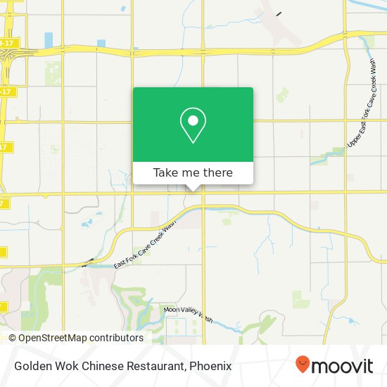 Mapa de Golden Wok Chinese Restaurant