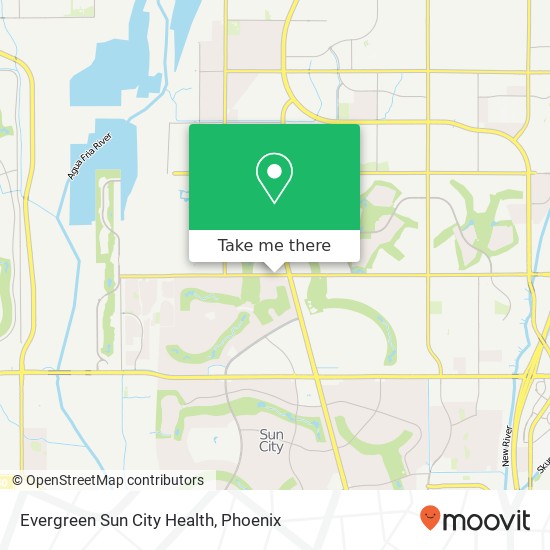 Mapa de Evergreen Sun City Health