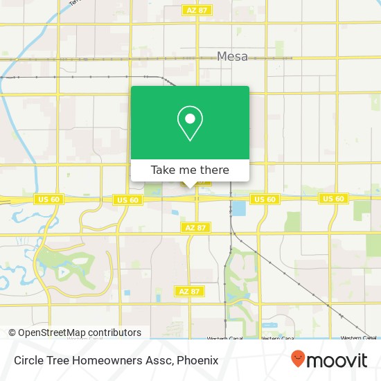 Mapa de Circle Tree Homeowners Assc