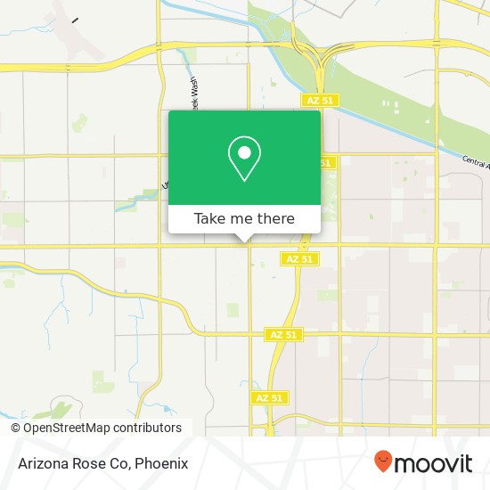 Mapa de Arizona Rose Co