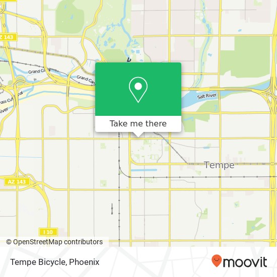 Mapa de Tempe Bicycle