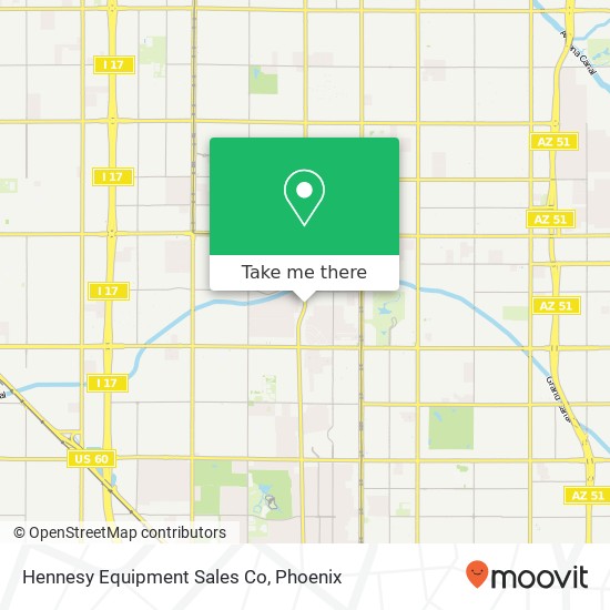 Hennesy Equipment Sales Co map