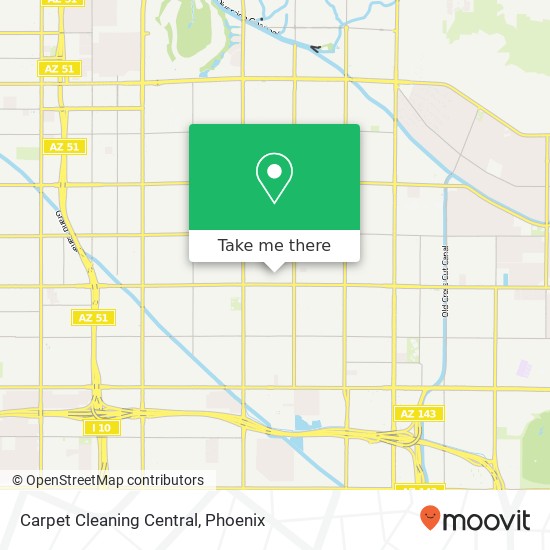 Mapa de Carpet Cleaning Central