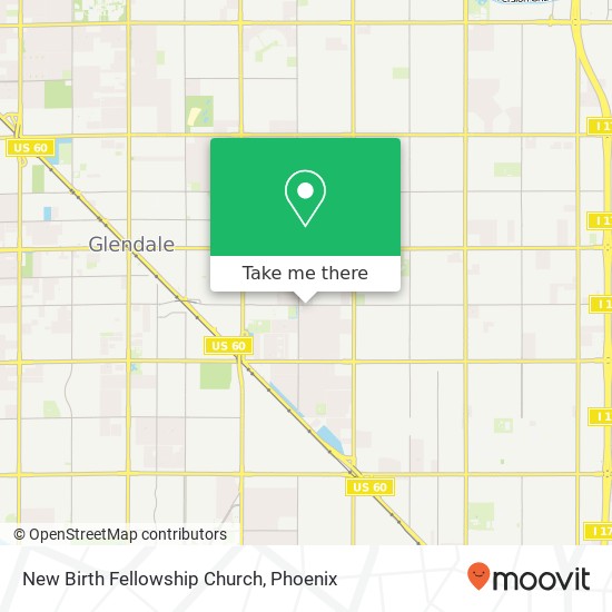 New Birth Fellowship Church map