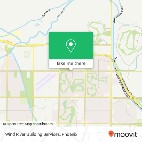 Wind River Building Services map