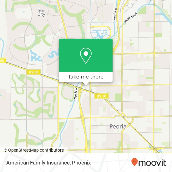 Mapa de American Family Insurance