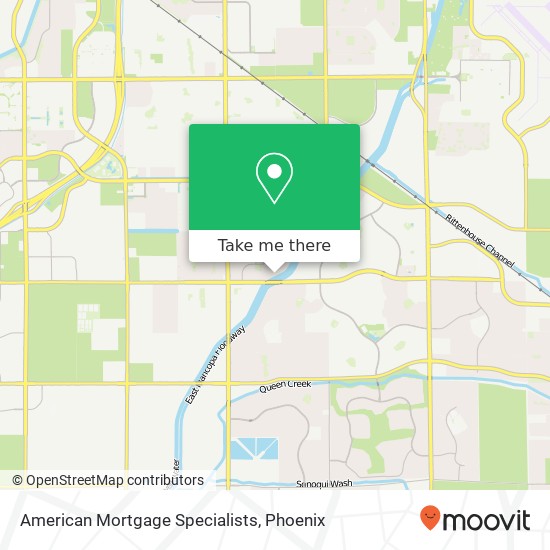 American Mortgage Specialists map