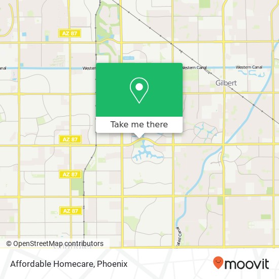 Mapa de Affordable Homecare