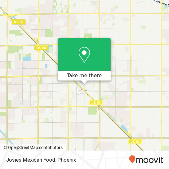 Josies Mexican Food map