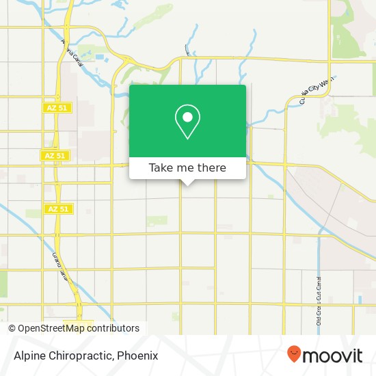 Alpine Chiropractic map