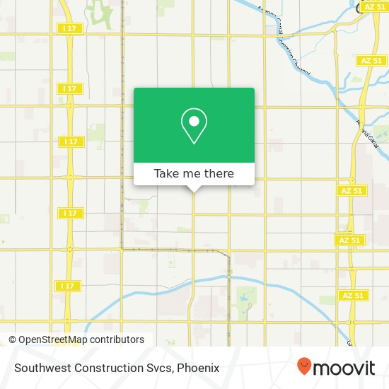 Southwest Construction Svcs map