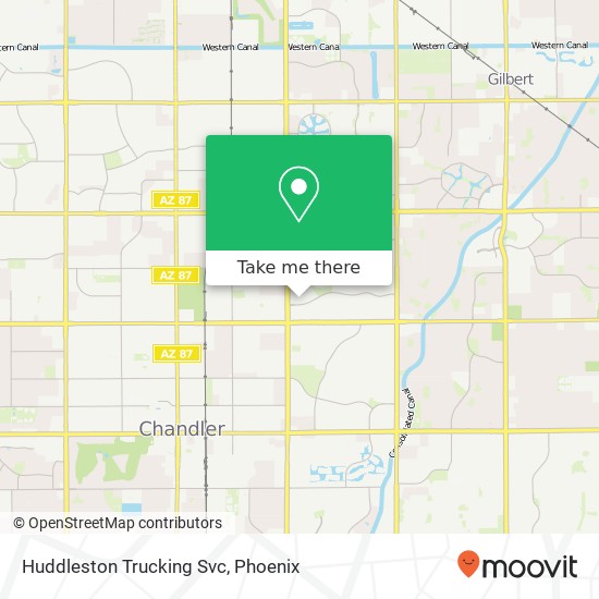 Huddleston Trucking Svc map