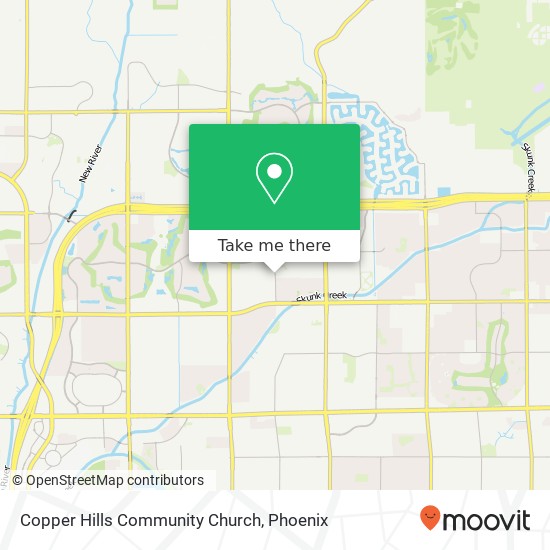 Mapa de Copper Hills Community Church
