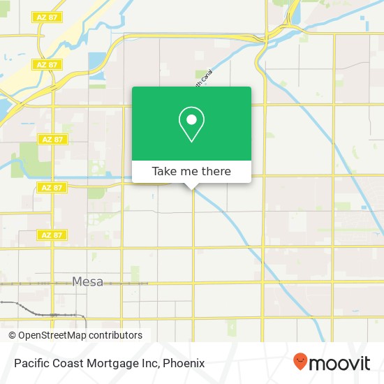 Pacific Coast Mortgage Inc map