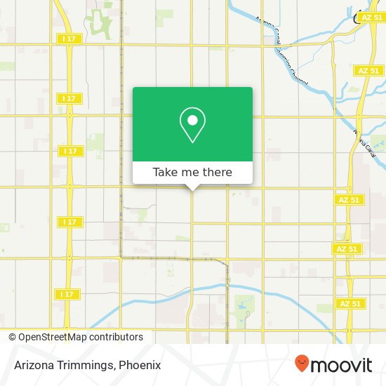 Arizona Trimmings map