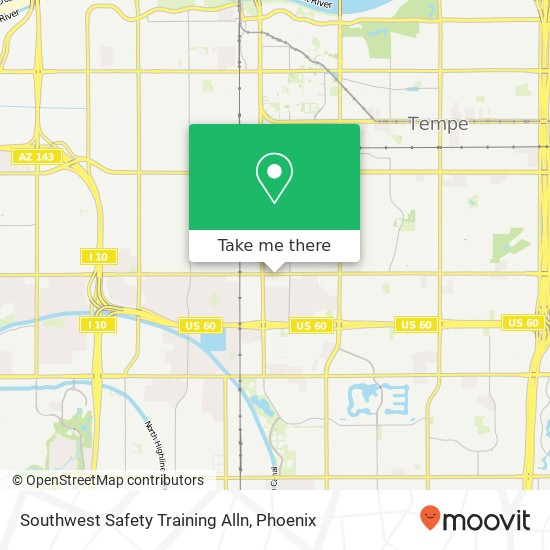 Southwest Safety Training Alln map