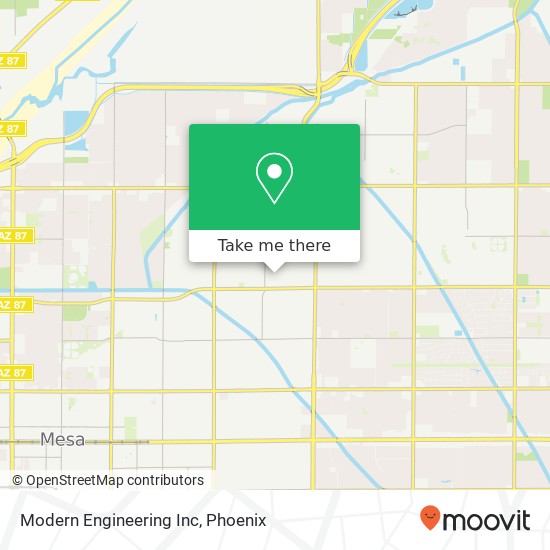 Modern Engineering Inc map