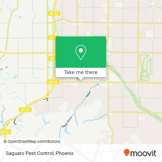 Mapa de Saguaro Pest Control