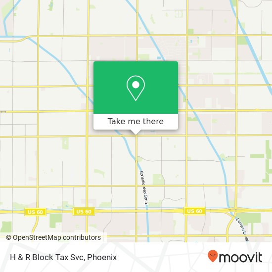 H & R Block Tax Svc map