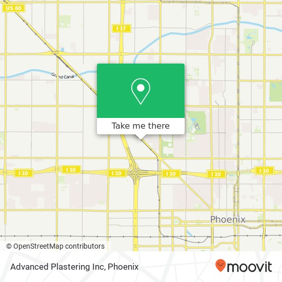 Advanced Plastering Inc map