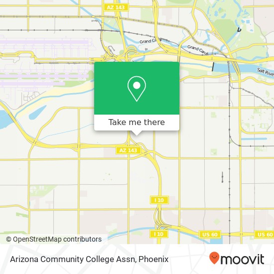 Mapa de Arizona Community College Assn