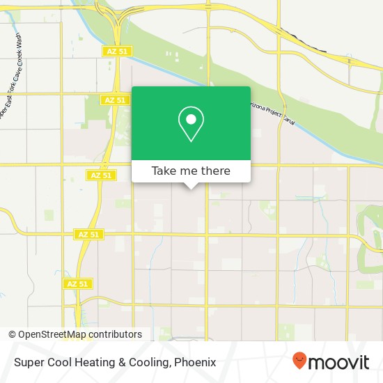 Mapa de Super Cool Heating & Cooling