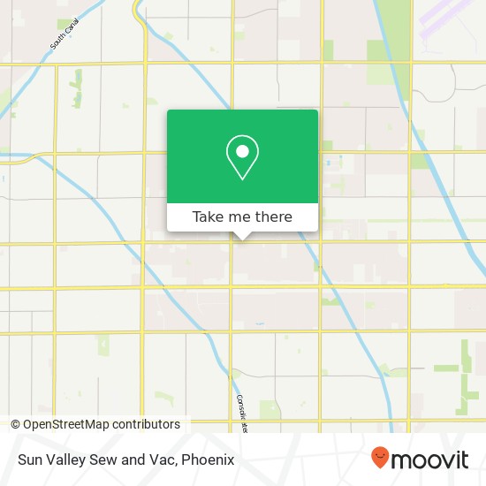 Sun Valley Sew and Vac map