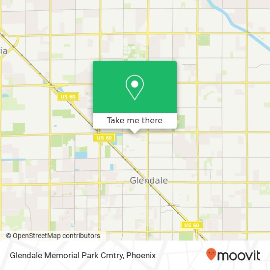 Glendale Memorial Park Cmtry map