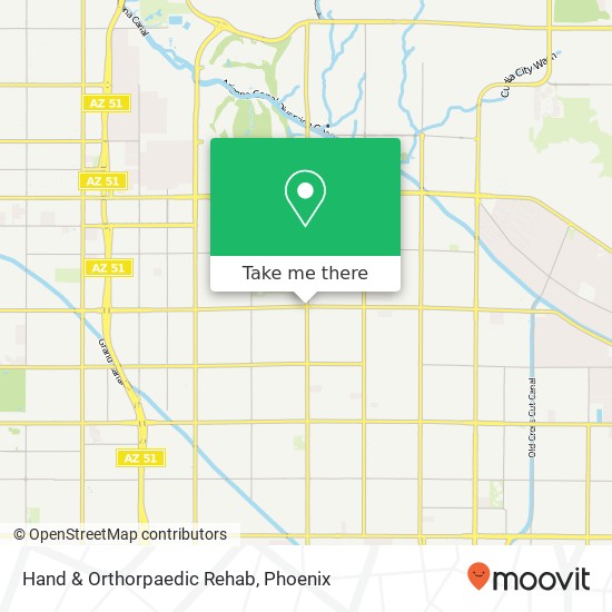 Hand & Orthorpaedic Rehab map