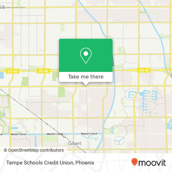 Mapa de Tempe Schools Credit Union