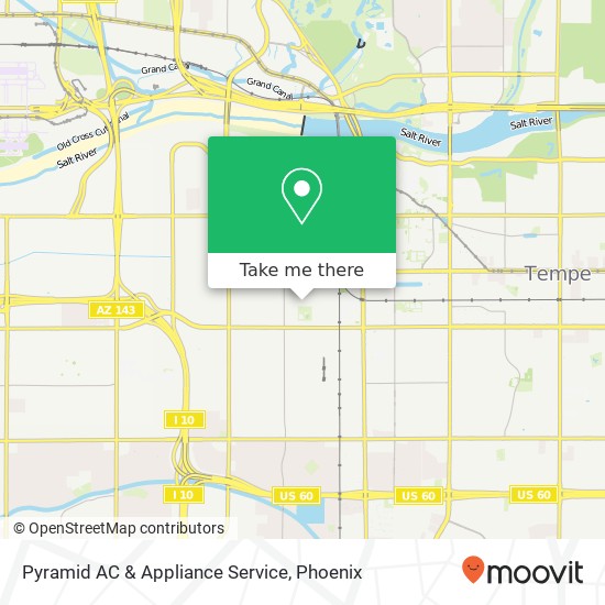 Pyramid AC & Appliance Service map