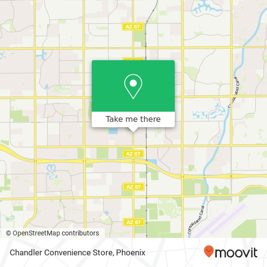 Mapa de Chandler Convenience Store