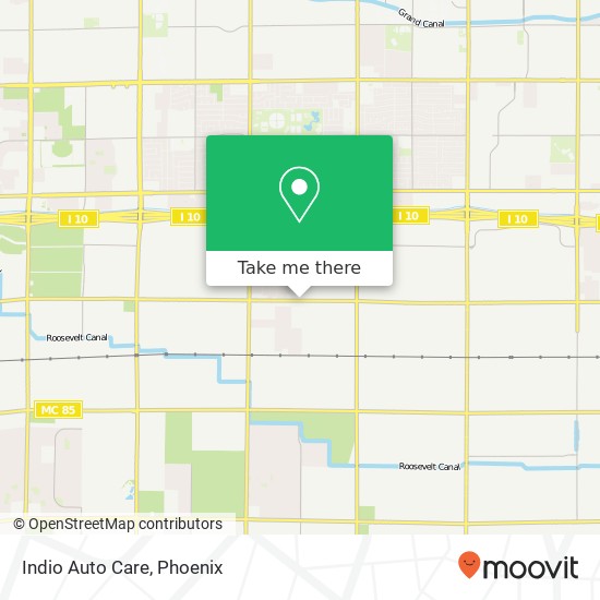 Indio Auto Care map