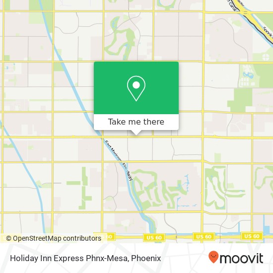 Holiday Inn Express Phnx-Mesa map