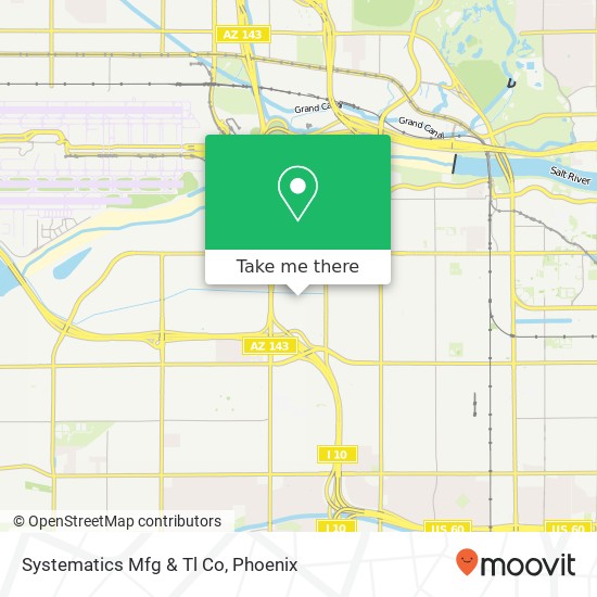 Mapa de Systematics Mfg & Tl Co