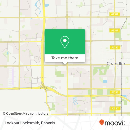 Lockout Locksmith map