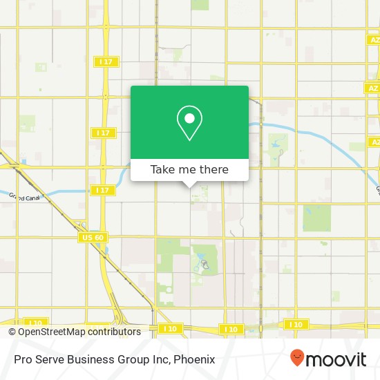 Pro Serve Business Group Inc map