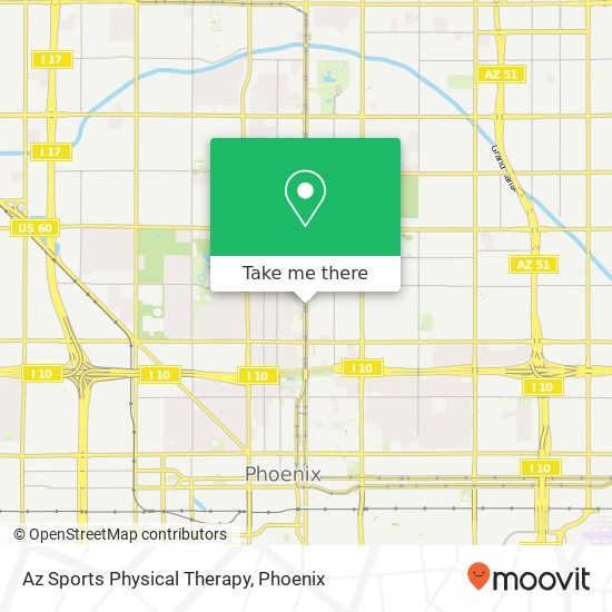 Mapa de Az Sports Physical Therapy