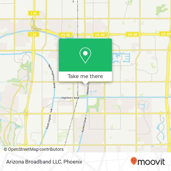 Mapa de Arizona Broadband LLC