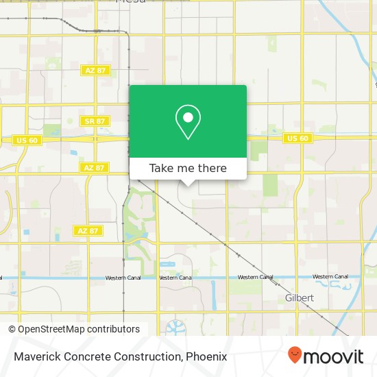 Mapa de Maverick Concrete Construction